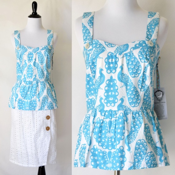 Modcloth Tops - NWOT Knitted Dove Modcloth Sleeveless Peplum Top 2